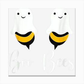 Boo Bees Halloween Costume Spooky Lovely Bees Ghost Canvas Print