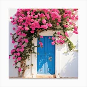 Pink Door 1 Canvas Print