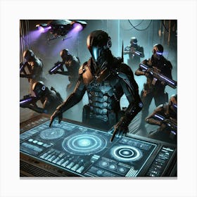 A Sci Fi Themed Scene Showcasing The Dark Sun Synd Canvas Print