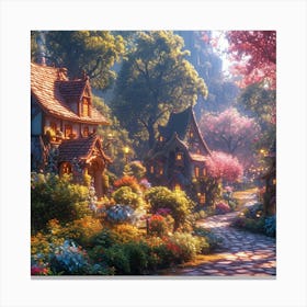 Fairytale Village 5 Canvas Print