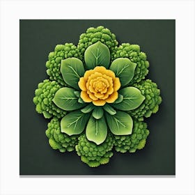 Flower Of Broccoli Canvas Print