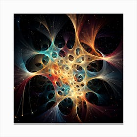 String Theory According To Ai By Csaba Fikker For Ai Art Depot 14 Canvas Print