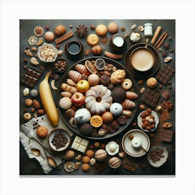 Chocolates And Sweets Canvas Print