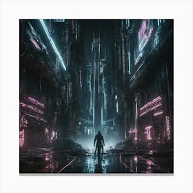 Futuristic City Canvas Print