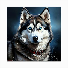 Siberian Husky 15 Canvas Print