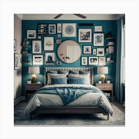 Blue Bedroom 1 Canvas Print