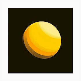 Yellow Sphere Canvas Print