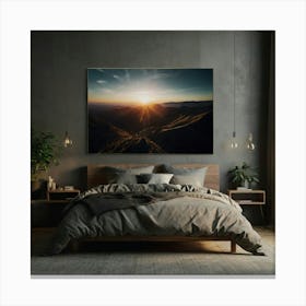 Sunrise Over The Mountains Canvas Print