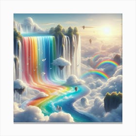 Rainbow Waterfall 1 Canvas Print