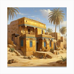 Egyptian Village 4 Canvas Print