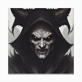 Demon Horns Canvas Print