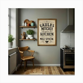 Caul'S Antique Kitchen Canvas Print