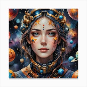 Space Girl Canvas Print