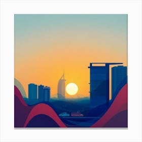 Dubai Cityscape Canvas Print