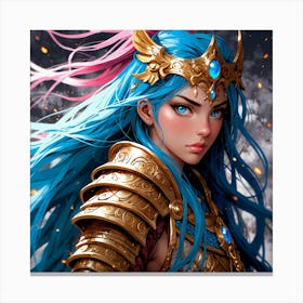 Default A Gracefully Fierce Anime Warrior Princess (2) Canvas Print