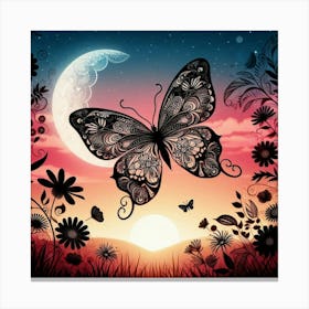 Butterfly In The Sky 8 Canvas Print