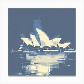 A Sydney Opera House In Sydney Expressive Stroke 1720433386 4 Canvas Print