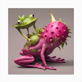 Frog And Lizard Canvas Print