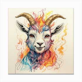 Goat Of Fire 31 Canvas Print