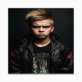 Young Man With Mohawk Canvas Print