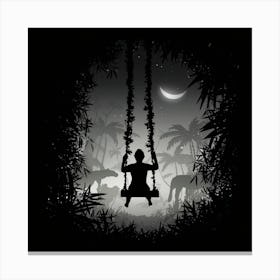 Swinging In The Jungle 2 Canvas Print