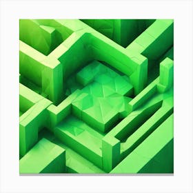 Green Labyrinth Canvas Print