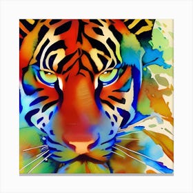Watercolor Tiger Canvas Print