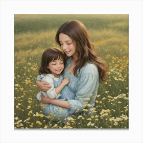 Mother And Daughter 1 Canvas Print