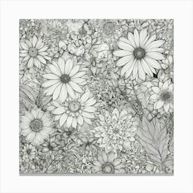 Dahlias 3 Canvas Print