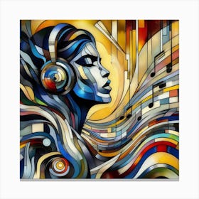 Abstract Music Painting Canvas Print