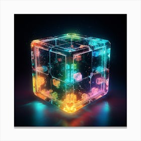 Cube Of Light Canvas Print