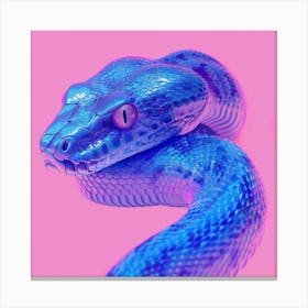 Blue Snake Canvas Print