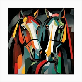 Two Horses Canvas Print