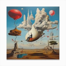 'The Flying Man' Canvas Print