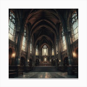 Cathedral - Cathedral Stock Videos & Royalty-Free Footage Canvas Print