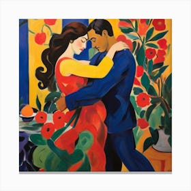 Couple Dancing Canvas Print