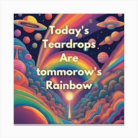 Rainbow quotes✨ Canvas Print