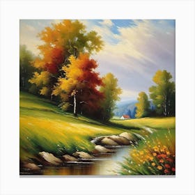 Autumn Landscape Painting 23 Canvas Print