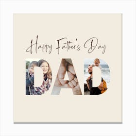Happy Father'S Day Dad Canvas Print