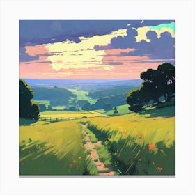 Landscape Painting 5 Canvas Print