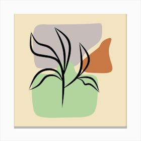 Abstract Of A Plant Canvas Print