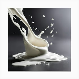 Spilled Milk Canvas Print