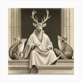 Deer King 1 Canvas Print