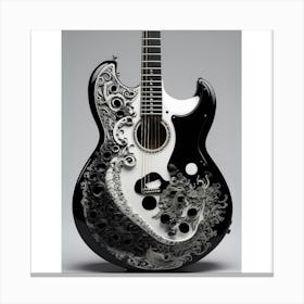 Yin and Yang in Guitar Harmony 8 Canvas Print