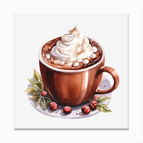 Hot Chocolate With Whipped Cream 22 Canvas Print