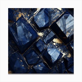 Blue stone Canvas Print