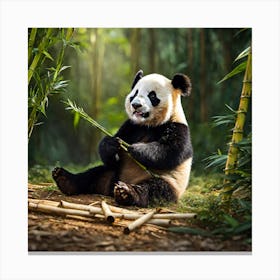 Cute Baby Panda 0 Canvas Print
