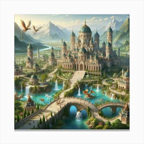 Fantasy Castle 2 Canvas Print