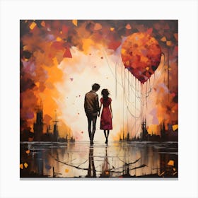 Love Rain 2 Canvas Print