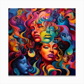 Women'S Heads Canvas Print